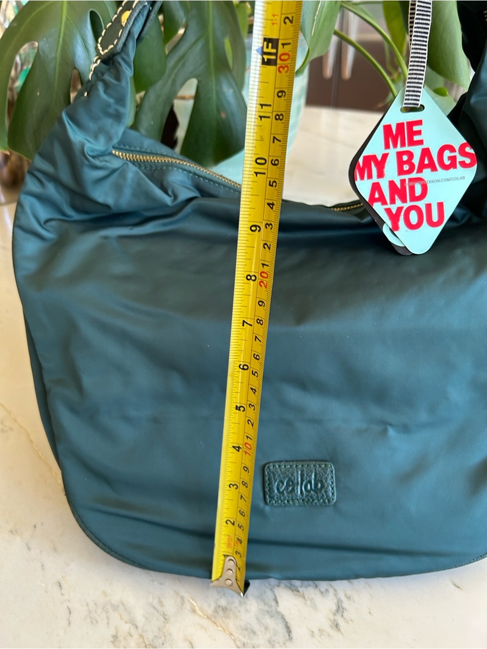 Women’s Green Hobo Co Lab Shoulder Bag - Casual Everyday Tote - Picture 5 of 10